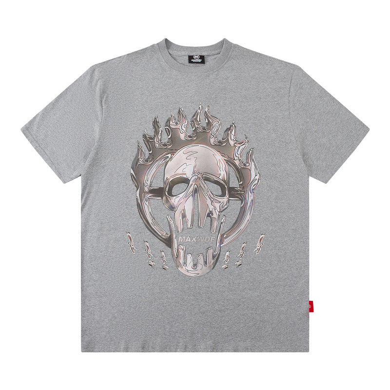 Men's T-Shirt Creative Cartoon Printed Cotton