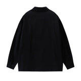Men Long Sleeved T Shirt Printed Long Sleeve Shirt Men Spring and Autumn Loose Casual Outerwear Coat Shirt
