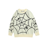 Women Sweater Spider Web Knitted Sweater