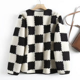 Women Cotton Coat Imitation Lamb Plush Loose