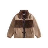 Unisex Coat Lamb Wool Winter Thickening