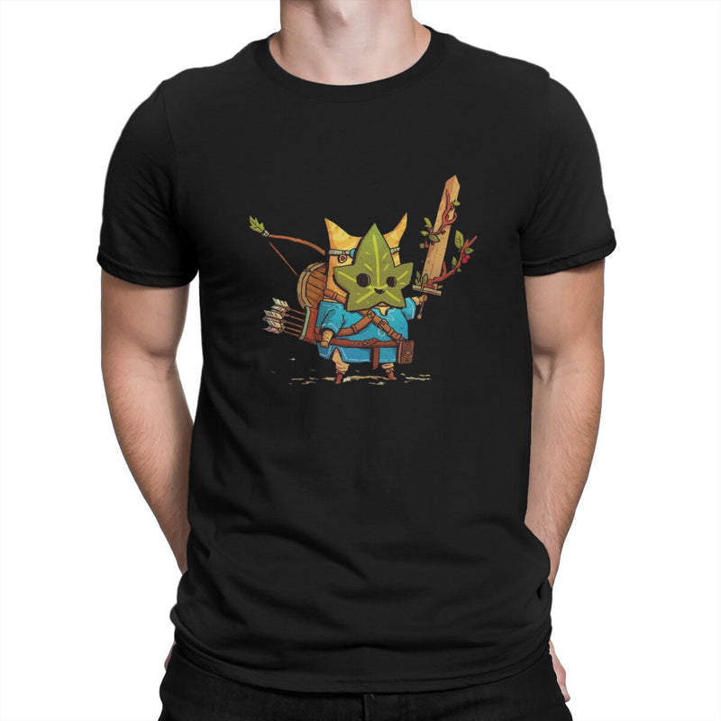 Korok Men TShirt Z-Zelda Crewneck Short Sleeve Fabric T Shirt