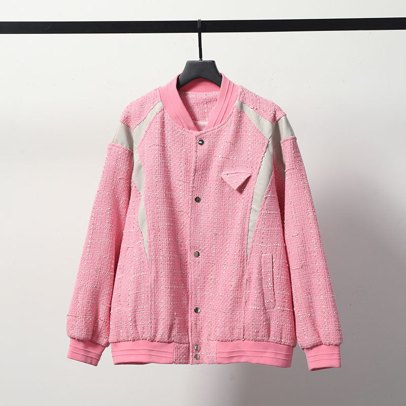 Women Jackets Retro College Style Jacket