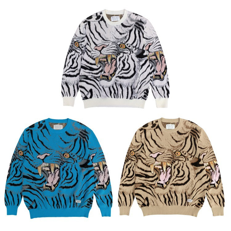 GUILTYPARTIES TIGER Sweater crew-neck knitted sweater