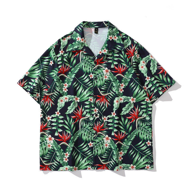 Short Sleeve Shirt Hawaiian Floral Shirt