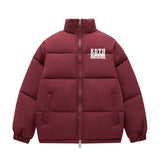 Mens Vintage Jackets Cotton Clothing Short High Street Stand-Up Collar Warm Padded Jacket
