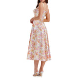 Women Dress Hot Girl Summer Floral French Style