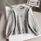 Women Hoodie College Style Embroidery Fashionable Jacket