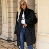 Women Fur Jacket Fashion Plush Warm Jacket