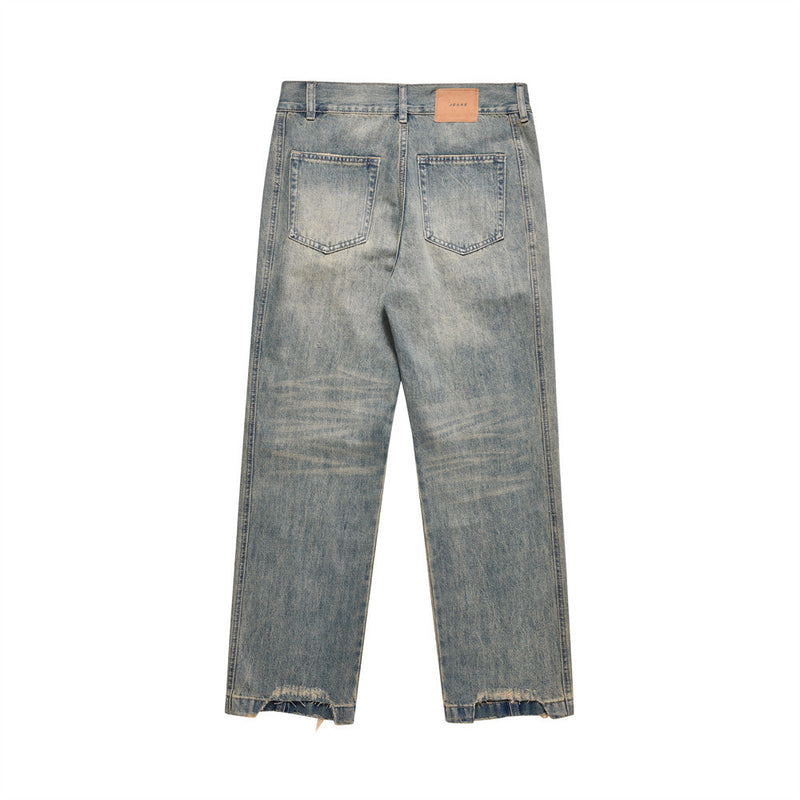 Men Jeans Worn Loose