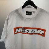 Hellstar T Shirt Vintage Old Printed Loose Casual Short Sleeve T-Shirt