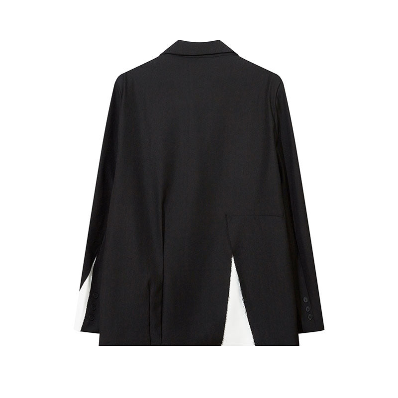 Women Jackets Stitching Suit Jacket Vibe Oversize