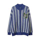 Women Sweater Vintage Stripe Sweater