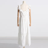 Bohemian Dress Dignified Hollow Embroidered Strap Long Dress