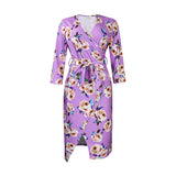 Women Dress Women's V-neck Print Dress