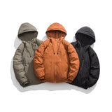 Unisex Coat Outdoor Hooded Padded Cotton Coat