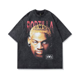 Men T-Shirt Rodman Print Distressed