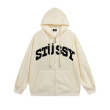 Stussy Hoodie Zip Cardigan Hooded Sweater