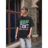 Green Day T Shirt Rock Vintage Loose