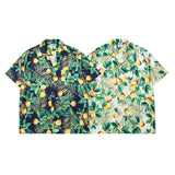 Short Sleeve Shirt Hawaiian Floral Short Sleeve Shirt Loose Casual