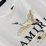 Amiri T Shirt Printed Casual Hip Hop Short Sleeve T-shirt for Men and Women