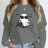 Halloween Ghost Print Pullover For Women New Fashion Autumn