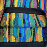 Kapital Sweater Vintage Hida Hehong Heavy Industry Pattern round Neck Retro Three-Dimensional Wave Contrast Color Sweater