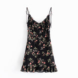 Women Dresses Casual Floral Strap Dress