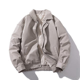 Mens Vintage Jackets Vintage PU Leather Jacket Padded Pilot Bike Leather Jacket