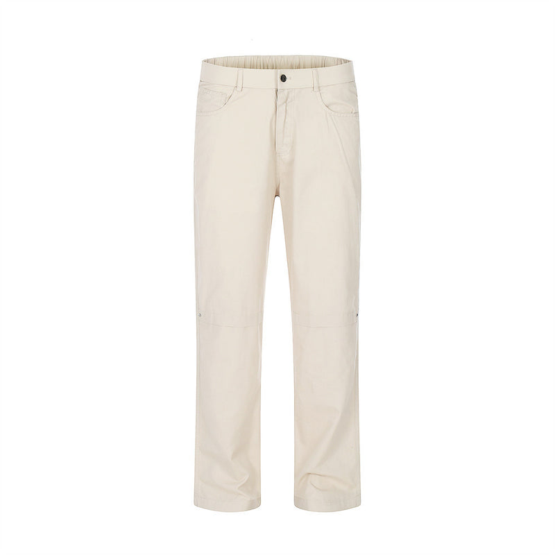 Men Jeans Loose Pure Color All-Matching