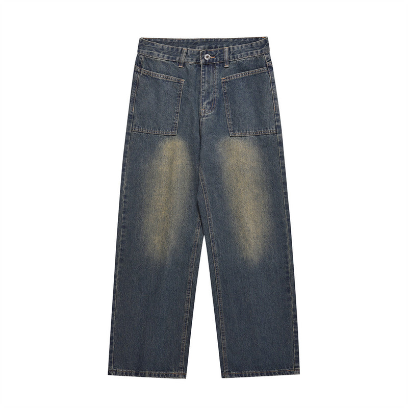 Men Jeans Loose Trendy