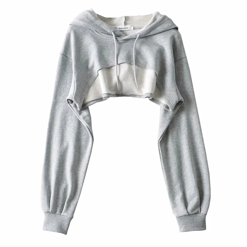 Women Hoodie Short All-Match Hoodies Hot Girls