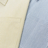 Unisex Shirt Retro Casual Blue Striped Loose