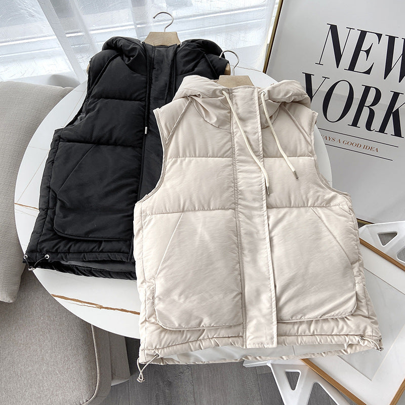 Women Vest Loose Cotton Coat Vest