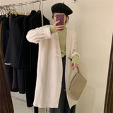 Women Knitted Cardigan Vintage Cardigan Thickened Sweater