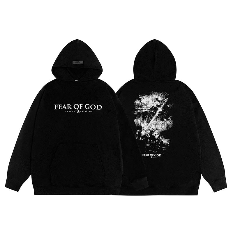 Amiri Hoodie FOG American pattern hooded sweater for men and women