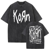 Washed Vintage Rock Band Korn Falling Away From Me
