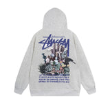 Stussy Hoodie Zip Cardigan Hooded Sweater