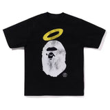 Bape New Contrast Pattern Printed T-shirt Classic Large Roun