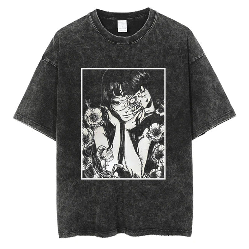 Hip Hop Streetwear Oversize Acid T Shirt For Men Women