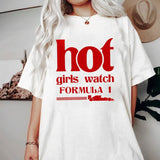 Hot Girls Letter Print Women Tshirt Short Sleeve Cot