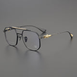 CHH Chrome Hearts Glasses Vintage Versatile Double Beam Large Frame Myopia Glasses Frame