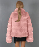 Women Fur Jacket Casual Fashion Plush Coat