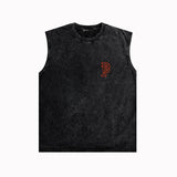 Purple Brand Distressed Tank T Shirts Distressed Sleeveless T-shirt Vest