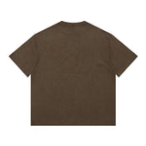Men T-Shirt Heavy Retro Distressed All-Matching