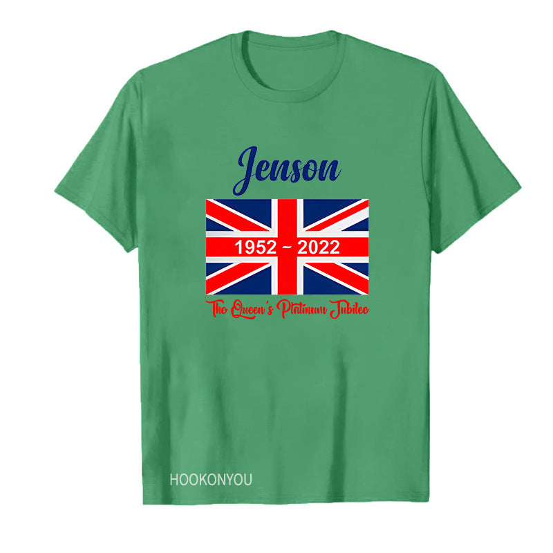 Inspired by Queen's Platinum Jubilee 2022 Elizabeth 70 Years T-shirt Logo Printing