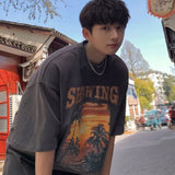Men T Shirt Loose Trendy Summer
