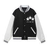 Amiri Jacket AMI Pattern Lapel Baseball Jacket for Men and Women