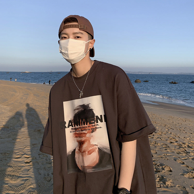 Men T Shirt Loose All-Match