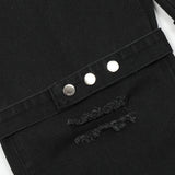 Men Jeans Metal Buttons Split Casual